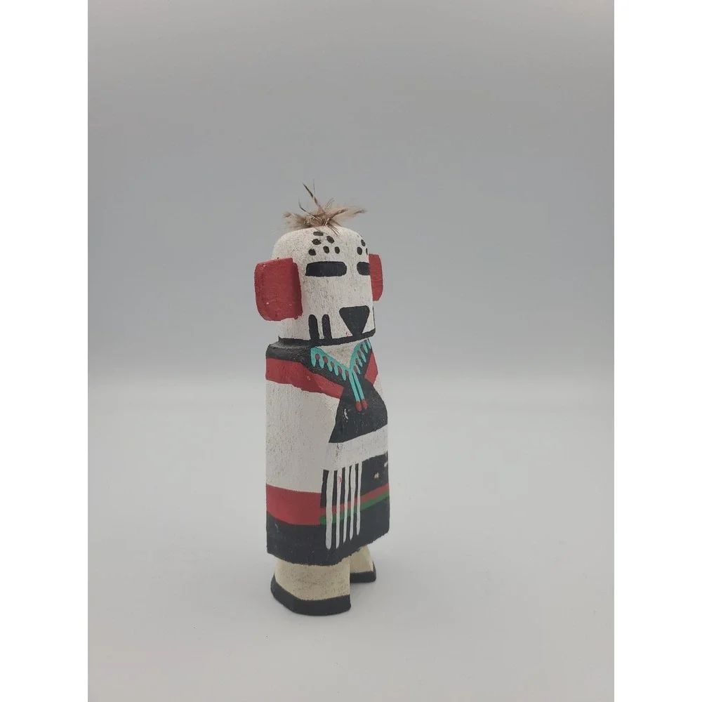 Native American Hopi Southwest Kachina Doll L. POOLEY Hopi SNOW - Picture 2 of 10